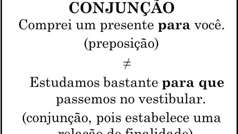 O QUE É PREPOSIÇÃO OU CONJUNÇÃO